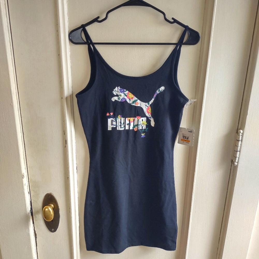 NWT Puma mini dress with floral logo
